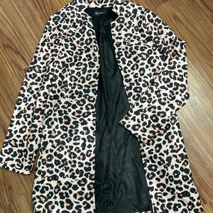 Leopard Print Blazer